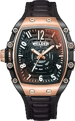 Welder W75 WRH3001-R Siyah-Rose Gold Erkek Kol Saati