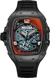 Welder W75 WRT1005-R Siyah-Kırmızı Erkek Kol Saati