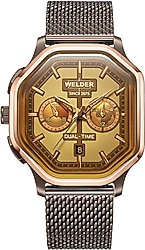 Welder WWRE1006 Hasır Kordon Kahverengi-Sarı Erkek Kol Saati