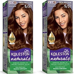 Koleston Naturals 5.37 Orta Kestane 2 Adet Saç Boyası