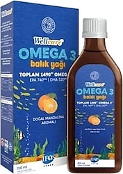 Wellcare Omega 3 Uniq DHA Mandalina Aromalı 150 ml Şurup