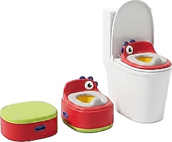 Wellgro Dino 2'si 1 Arada Bebek Lazımlık ve Tuvalet Adaptörü