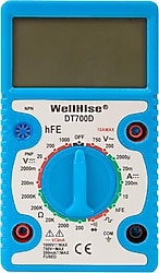 WellHise DT700D Geniş Ekranlı Dijital Multimetre