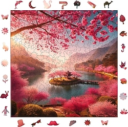 WePuzzleUp Kiraz Çiçeği Rüyası 353 Parça Ahşap Puzzle