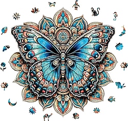 WePuzzleUp Mandala Kelebeği 250 Parça Ahşap Puzzle