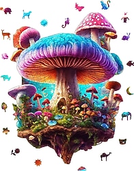 WePuzzleUp Mantar Adası 290 Parça Ahşap Puzzle