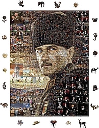 WePuzzleUp Ölümsüz Atatürk 450 Parça Ahşap Puzzle