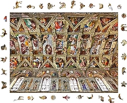 WePuzzleUp Sistina Şapeli 450 Parça Ahşap Puzzle