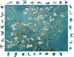 WePuzzleUp Van Gogh Badem Ağacı 450 Parça Ahşap Puzzle