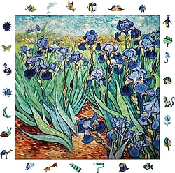 WePuzzleUp Van Gogh Irisler 353 Parça Ahşap Puzzle