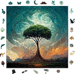 WePuzzleUp Yaşam Ağacı 353 Parça Ahşap Puzzle