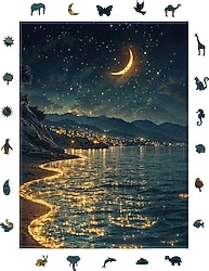 WePuzzleUp Yıldızların Kıyısı 450 Parça Ahşap Puzzle