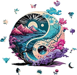WePuzzleUp Yin Yang 141 Parça Ahşap Puzzle