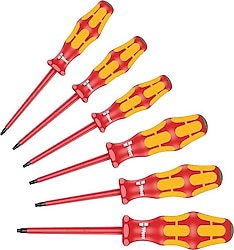 Wera Kraftform Plus 100 VDE 05133356001 167i/6 6 Parça Tornavida Seti