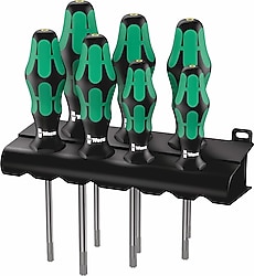 Wera Kraftform Plus 367/7 Torx HF 05223161001 7 Parça Raflı Tornavida Seti