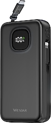 Wesdar S1538 Siyah 20000 mAh Hızlı Şarj Powerbank