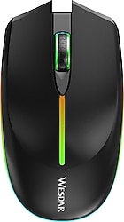 Wesdar X536 Siyah Şarjlı Sessiz Ergonomik Optik Kablosuz Oyuncu Mouse