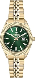 Wesse WWL1115B02 Altın-Yeşil Kadın Kol Saati