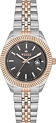 Wesse WWL1115B09 Rose Gold-Siyah Kadın Kol Saati