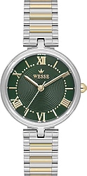 Wesse WWL112803 Gümüş-Yeşil Kadın Kol Saati