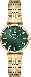 Wesse WWL115603 Altın-Yeşil Kadın Kol Saati