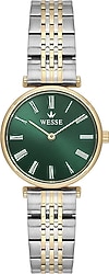 Wesse WWL115604 Gümüş-Yeşil Kadın Kol Saati