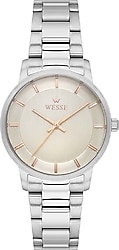 Wesse WWL303506 Gümüş-Krem Kadın Kol Saati