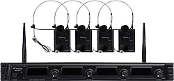 Westa WM-404T UHF 4 Kanal Kablosuz Yaka Mikrofonu
