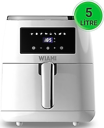 Wiami Airfryer 5 lt Beyaz Yağsız Fritöz