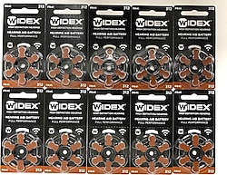 Widex 312 Numara 6'lı 10 Paket İşitme Cihazı Pili