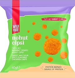 Wildfare Tatlı Acı Baharat Çeşnili Nohut Cipsi 40 gr