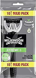 Wilkinson Sword Extreme 3 Black Edition Kullan At 10'lu Tıraş Bıçağı