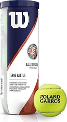 Wilson WRT125000 Roland Garros Clay Court 3'lü Toprak Kort Tenis Topu