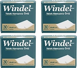 Windelhosen 60x90 cm 30'lu 4 Adet Yatak Koruyucu Örtü