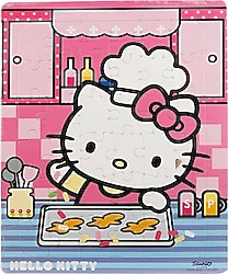 Witty Puzzlezz Hello Kitty Kurabiye Yapıyor 36 Parça Puzzle