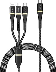 Wiwu Elite Wi-C024 1.2 m 3in1 Hızlı Şarj Kablosu