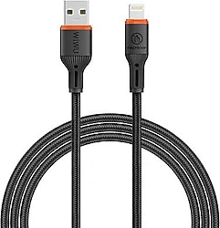Wiwu FlameGuard Wi-C095 1.2 m USB to Lightning Hızlı Şarj Kablosu