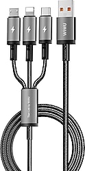 Wiwu Titanlink Wi-C059 1.2 m 3in1 Hızlı Şarj Kablosu