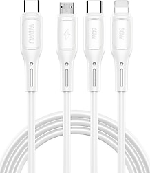Wiwu Wi-C046E 1.2 m 3in1 Hızlı Şarj Kablosu
