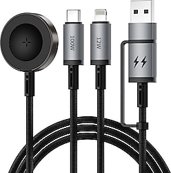 Wiwu Wi-C050 1.2 m 3in1 Hızlı Şarj Kablosu