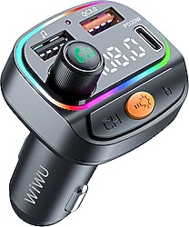Wiwu Wi-QC031 RGB Bluetooth USB FM Transmitter