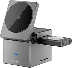 Wiwu Wi-W030 3in1 Kablosuz Şarj Aleti