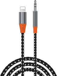 Wiwu YP06 1.2 m Lightning to 3.5mm Aux Ses Kablosu