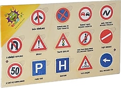 Woodoy Yapboz Trafik Levhaları 104