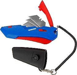 Workpro W213010 Maket Bıçağı + 3 Adet Yedek Bıçak