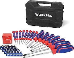 Workpro WP200518 56 Parça CR-V Manyetik Profesyonel Tornavida Seti