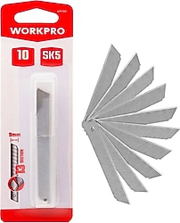 Workpro WP212001 9 mm 10'lu Maket Bıçağı Ucu
