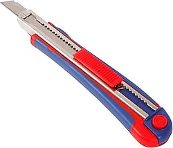 Workpro WP212010 9 mm Ağır Hizmet Paslanmaz Çelik Maket Bıçağı + 2 Adet Yedek Bıçak