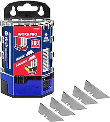 Workpro WP213004 100’lü Rötuş Maket Bıçağı Yedeği