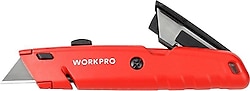 Workpro WP213009 Ağır Hizmet Maket Bıçağı + 5 Adet Yedek Bıçak